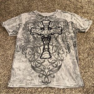 Helix Gray Graphic Short Sleeve Tee
